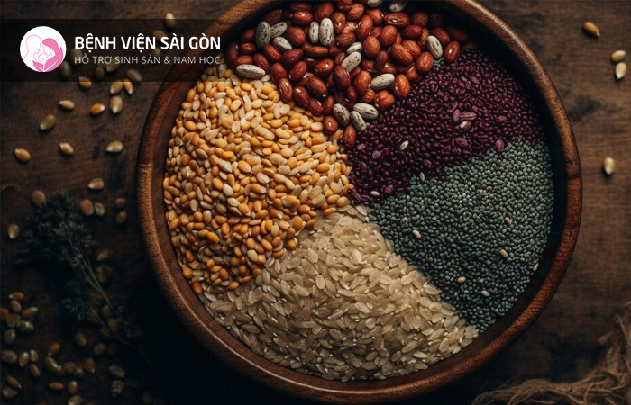 "Ngũ cốc nguyên hạt" có chứa ba phần chính của hạt đó là cám, mầm và nội nhũ