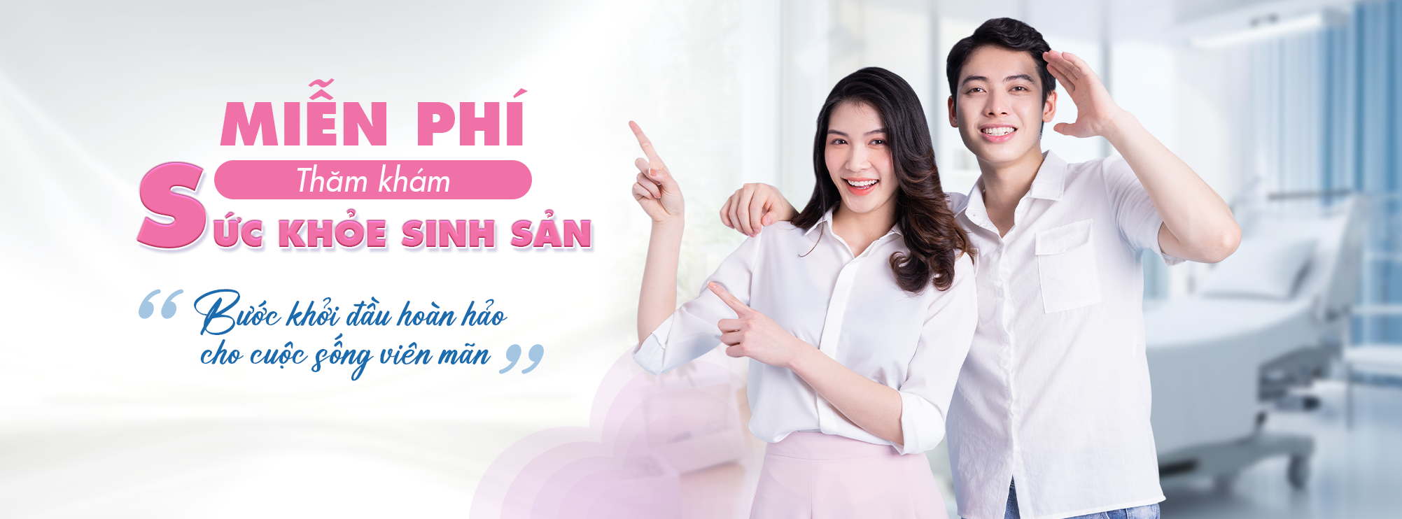 Banner Trang Chủ - Miễn phí thăm khám sức khỏe sinh sản