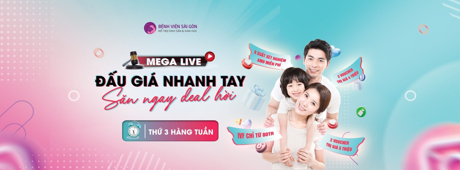 Mega Live Đấu giá nhanh tay - Săn ngay Deal hời