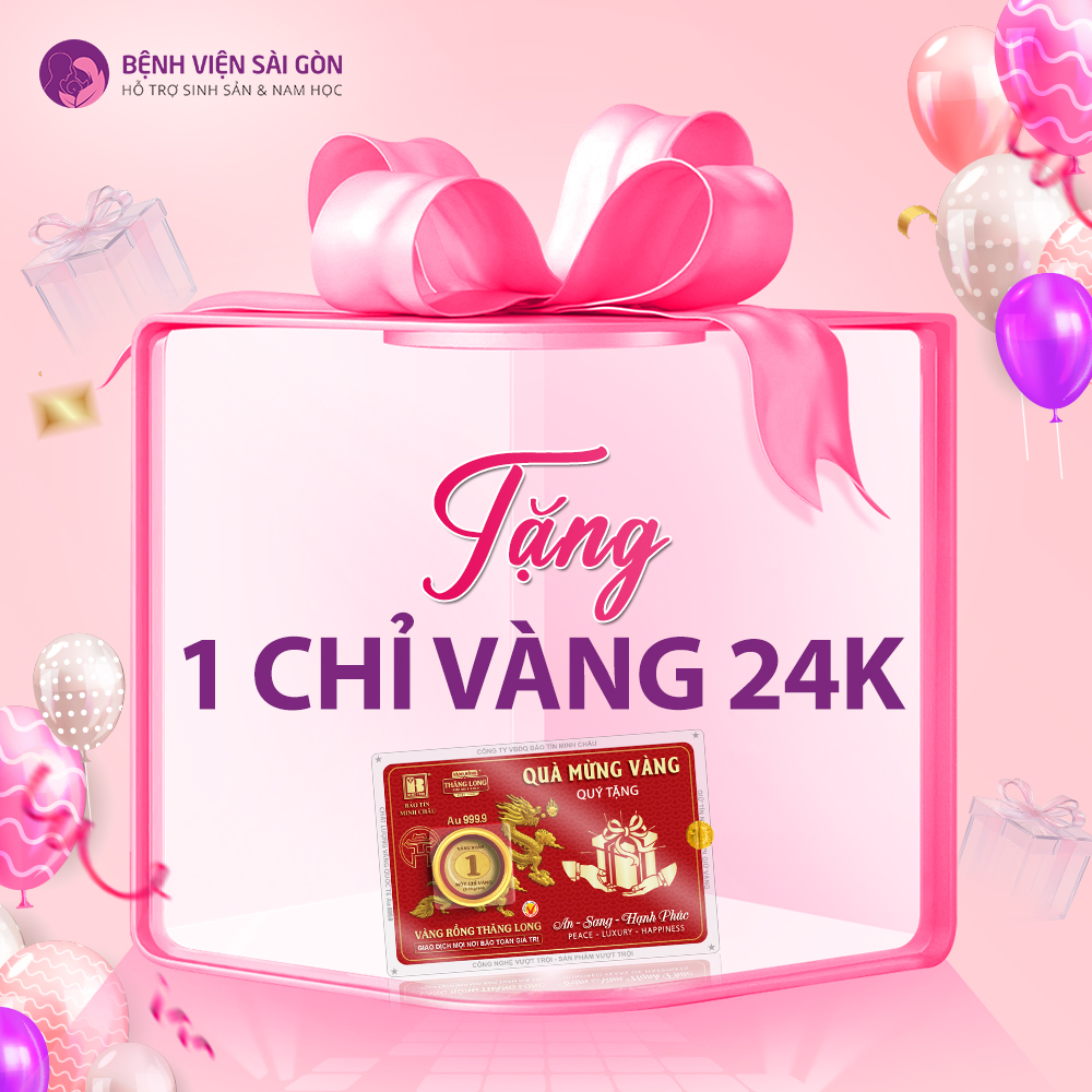 Tặng 1 chỉ vàng 24K nhân dịp sinh nhật Bệnh Viện