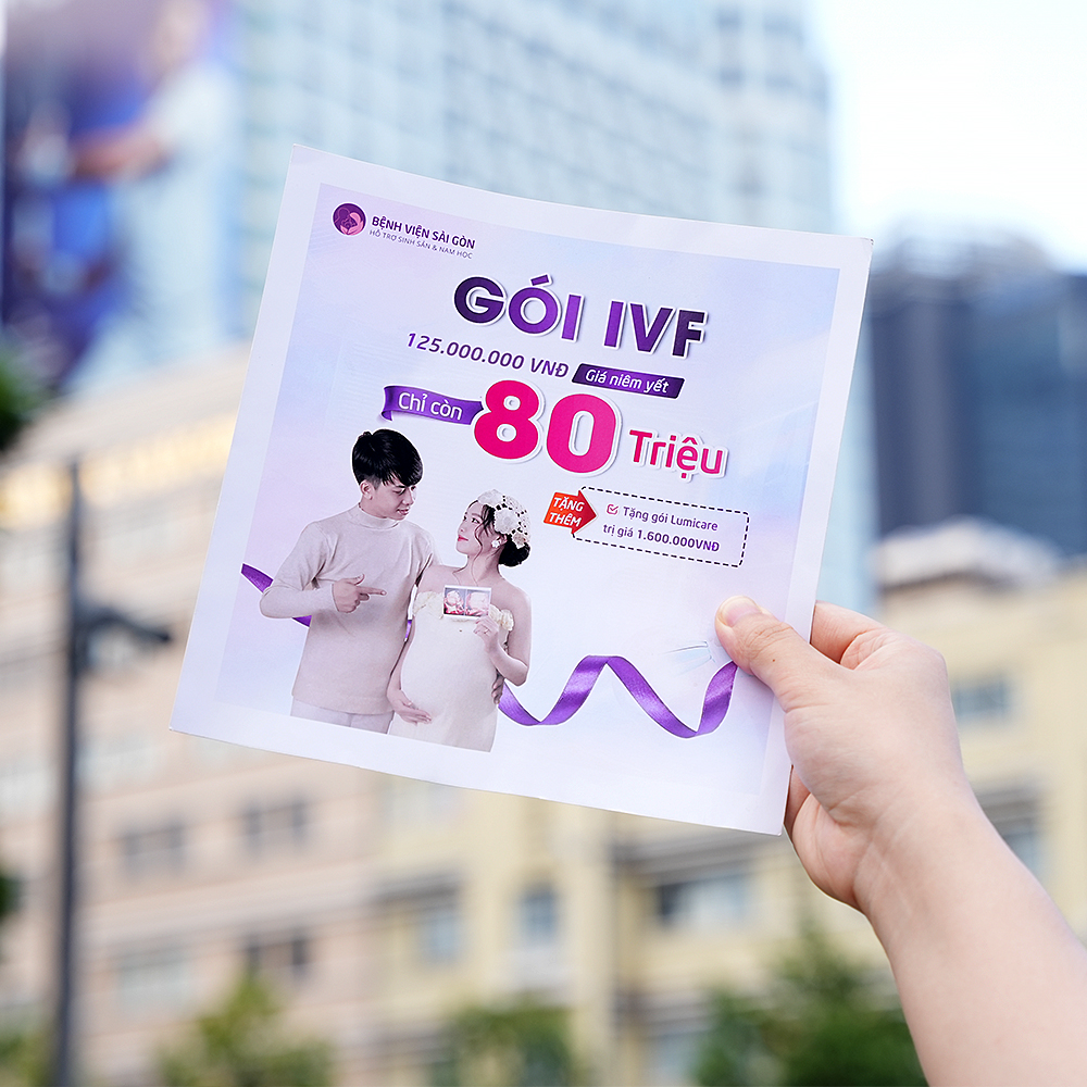 Đăng ký gói IVF 80 triệu đồng nhận ngay quà tặng trị giá gần 6 triệu đồng