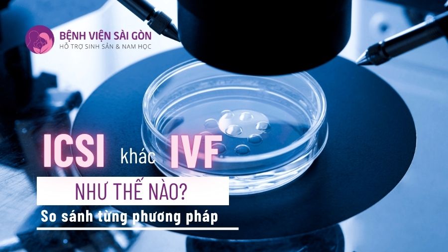 ICSI khác IVF như thế nào