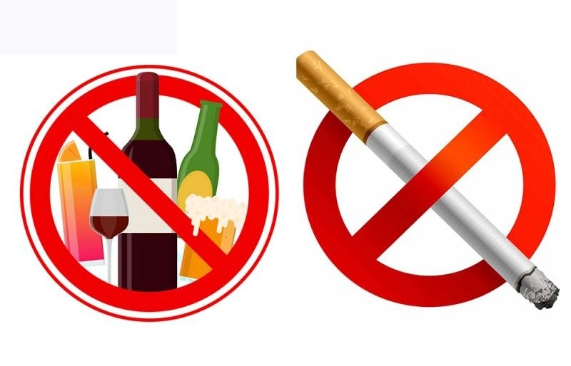 Không hút thuốc lá và uống rượu