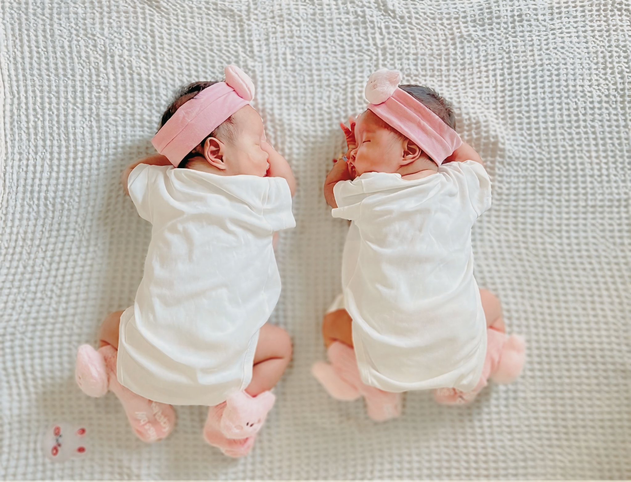 Hai thiên thần nhỏ ra đời trong niềm hạnh phúc vỡ oà của gia đình nhỏ