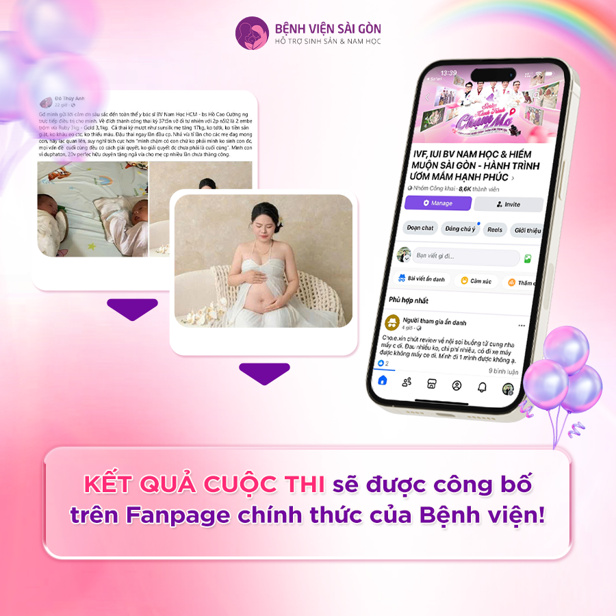Kết quả cuộc thi sẽ được công bố trên Fanpage