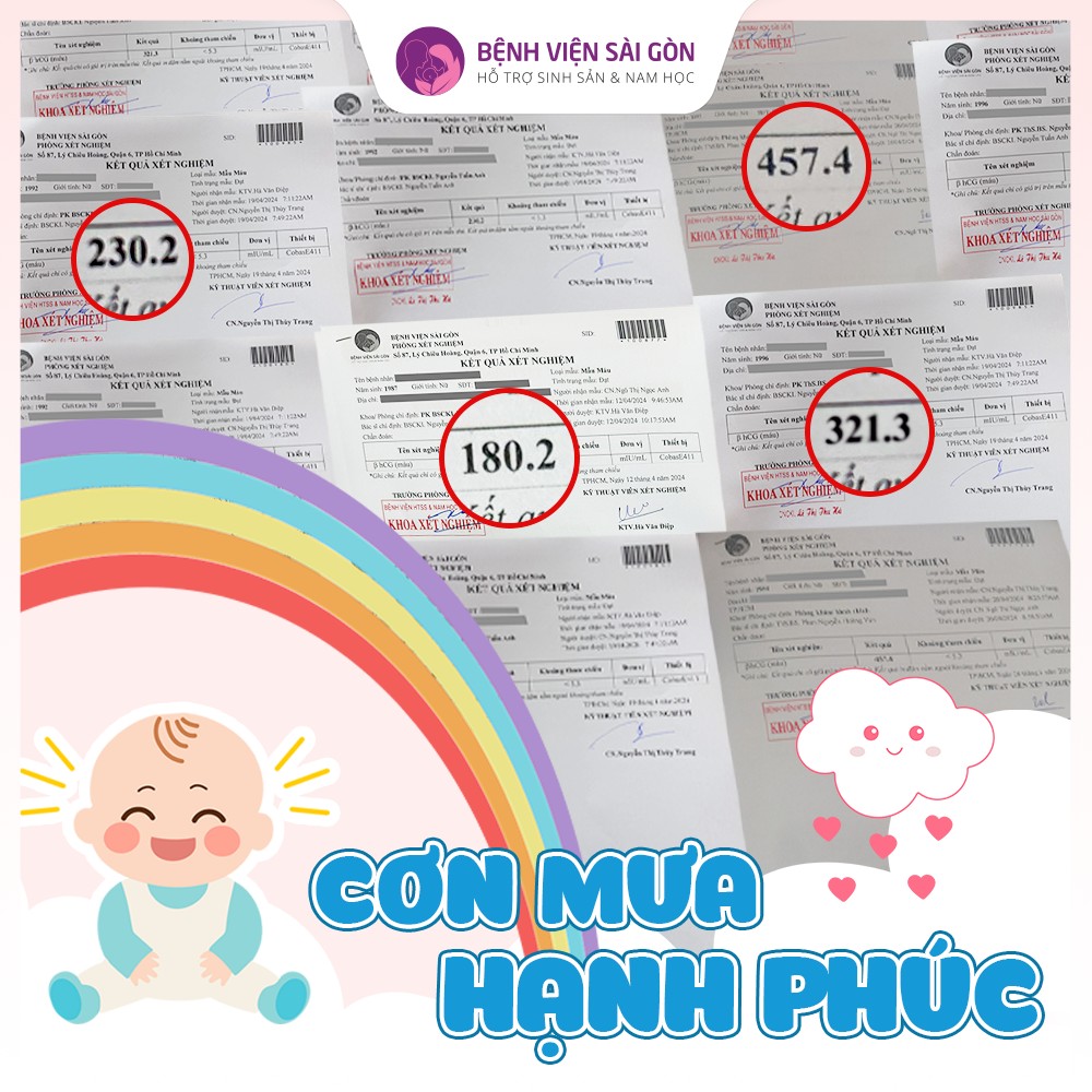 Nhiều gia đình đã đón nhận tin vui đón con yêu thành công