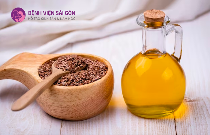 Dầu hạt lanh chứa nhiều Omega-3 rất cần thiết cho người có nồng độ FSH thấp