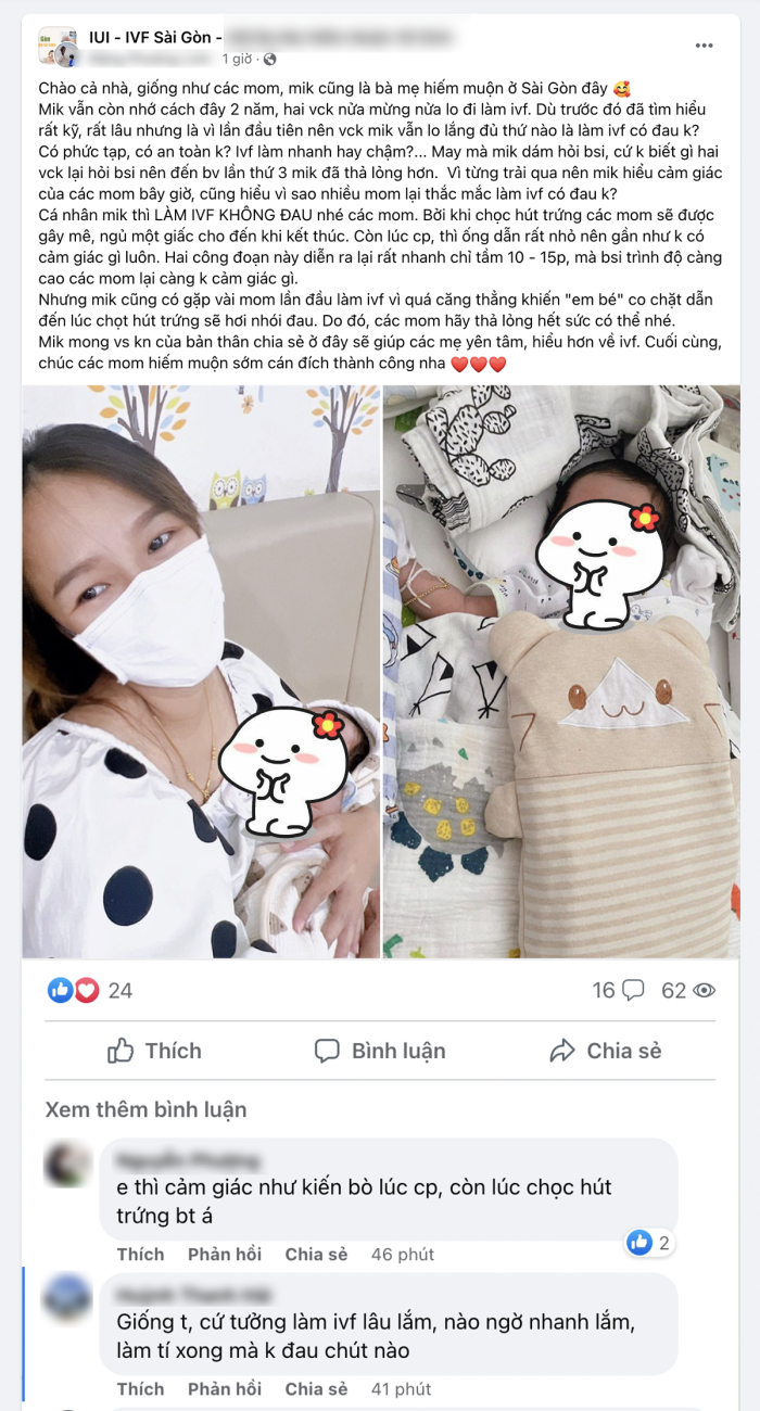 Lâm IVF có đầu không