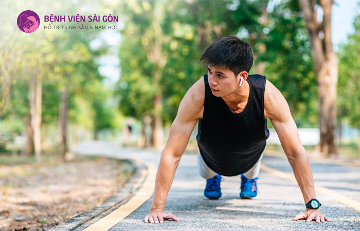 Việc tập thể dục thường xuyên giúp cho các bộ phận trong cơ quan sinh dục nam được khỏe mạnh