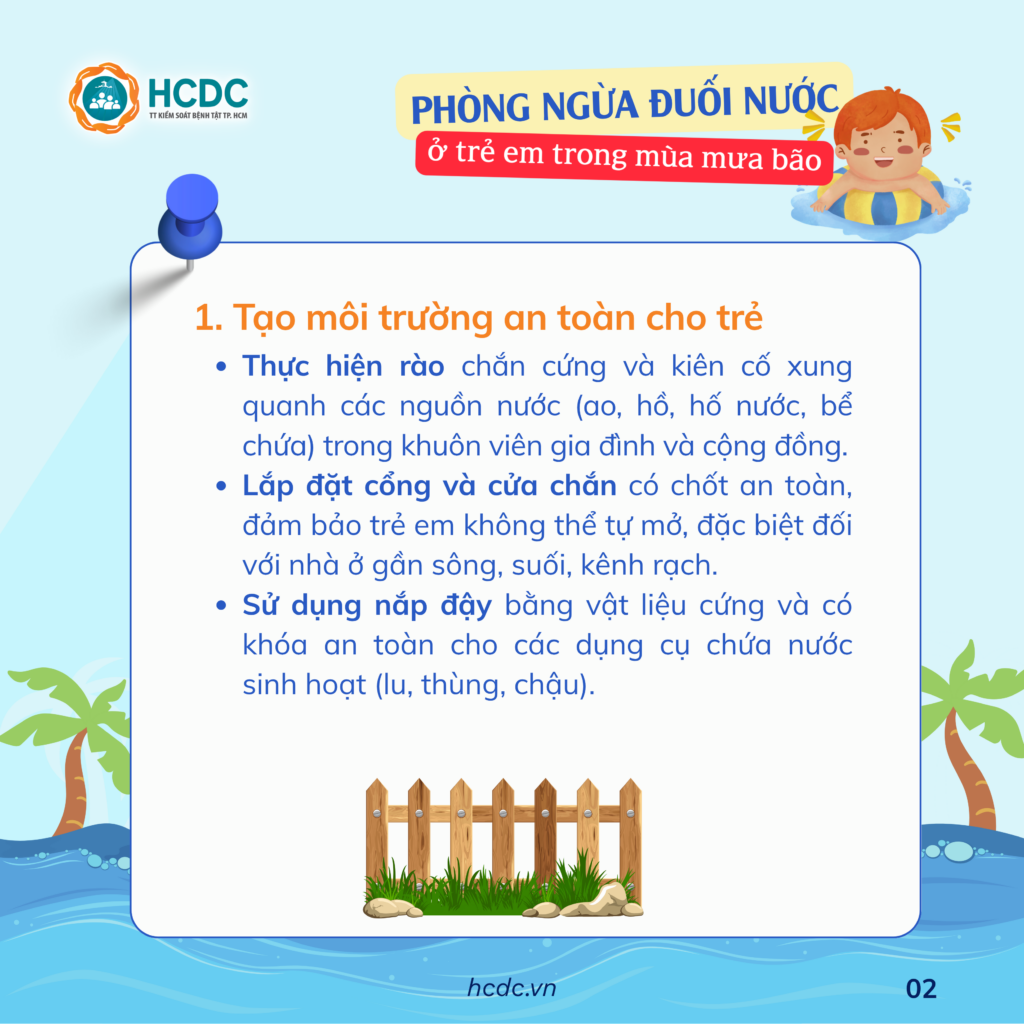 Tạo môi trường sống an toàn là cách bảo vệ trẻ khỏi đuối nước