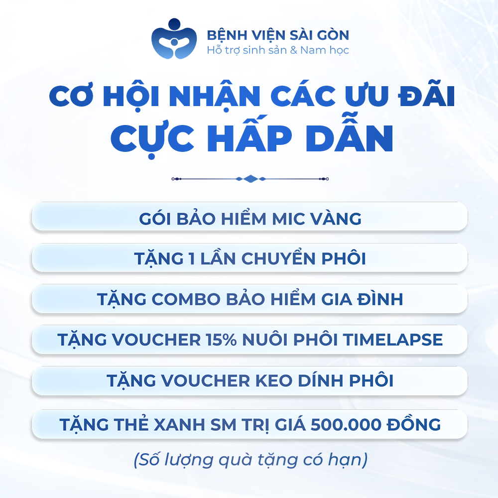 Nhiều phần quà cực hời khi ba mẹ đặt cọc hoặc vào liệu trình IVF ngay ngày sự kiện diễn ra