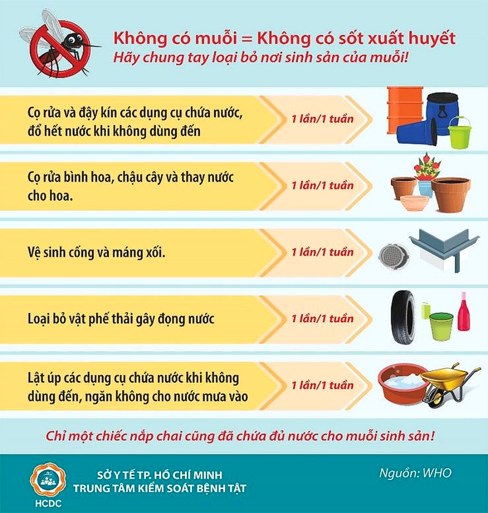 Không có muỗi - Không có sốt xuất huyết