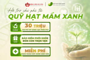 Hỗ trợ chi phí từ Quỹ Hạt Mầm Xanh