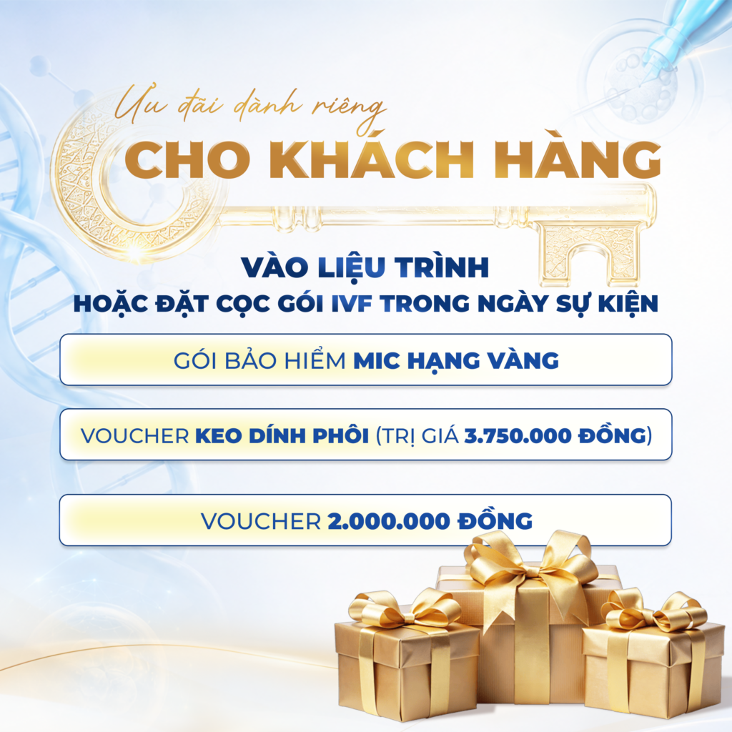 Khi đặt cọc hoặc vào liệu trình IVF trong ngày sự kiện diễn ra ba mẹ sẽ nhận thêm nhiều quà tặng hấp dẫn khác