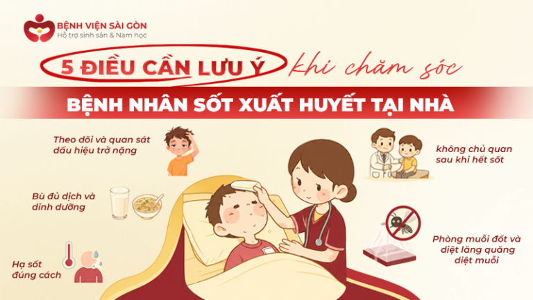 5 điều cần lưu ý khi chăm sóc người bệnh sốt xuất huyết tại nhà